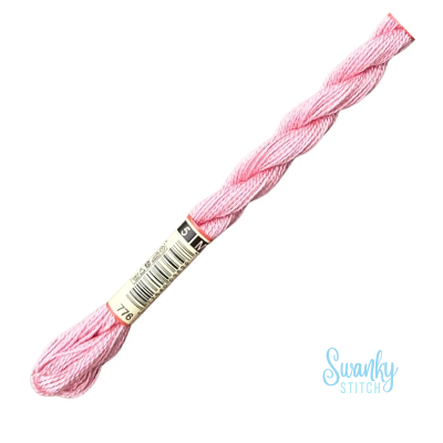 DMC 5 Pearl Cotton 776 Medium Pink