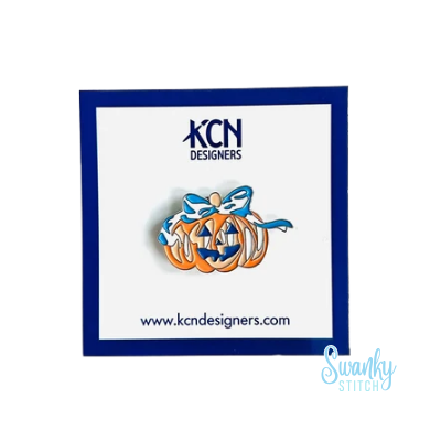 Pumpkin with Bow Needle Minder