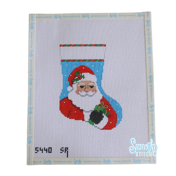 Santa with Gift, Mini Stocking