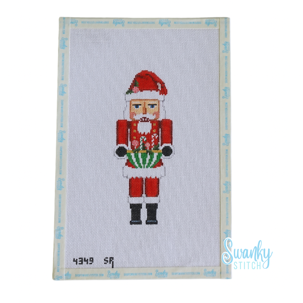 Nutcracker, Candy Bowl Santa -18 Mesh