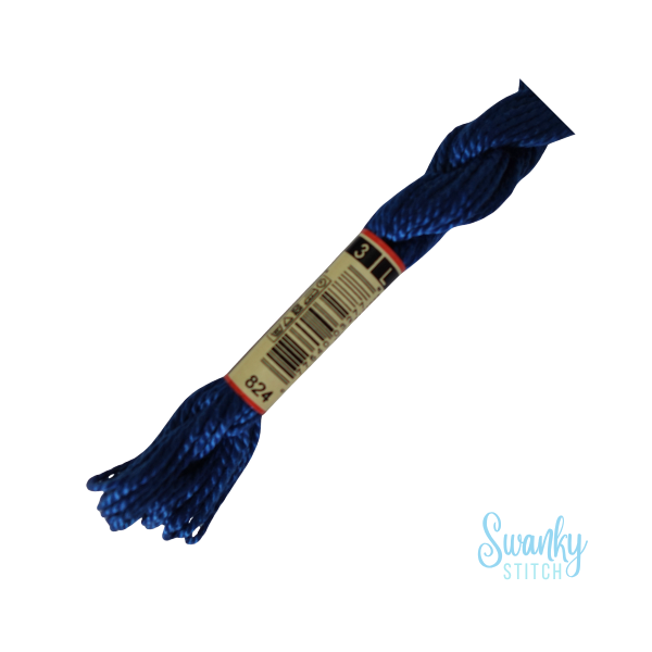 DMC 3 Pearl Cotton 824 Marine Blue