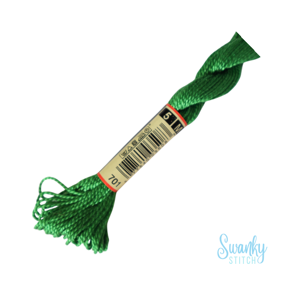 DMC 5 Pearl Cotton 701 Grass