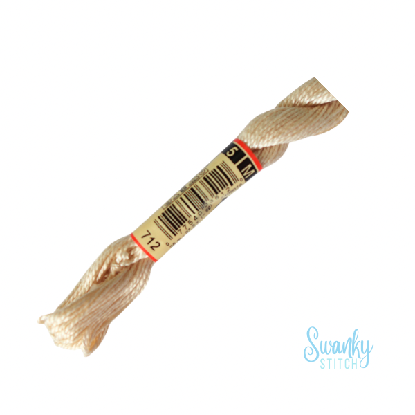 DMC 5 Pearl Cotton 712 Cream