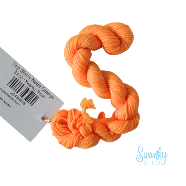 Tiny Starry Neon Orange