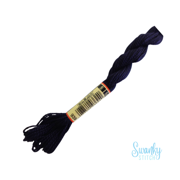 DMC 3 Pearl Cotton 939 Elderberry Blue