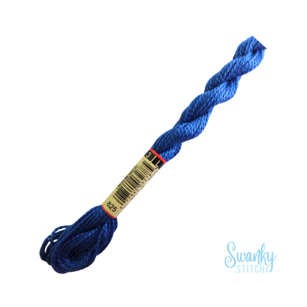 DMC 3 Pearl Cotton 825 Gentian Blue