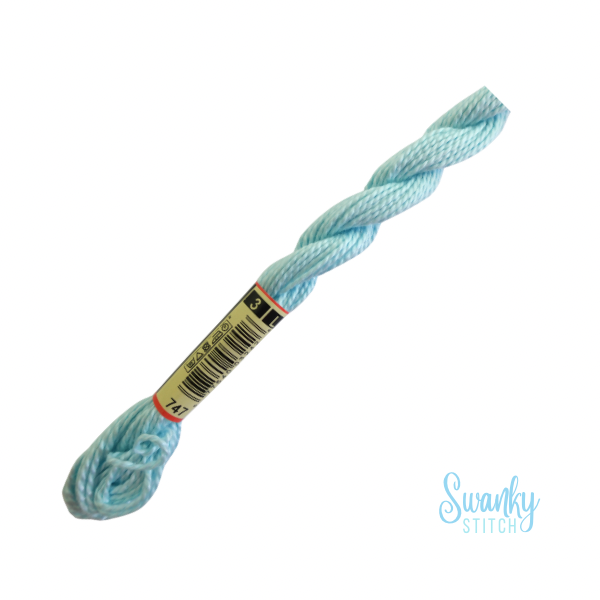 DMC 3 Pearl Cotton 747 Blue Sea Mist