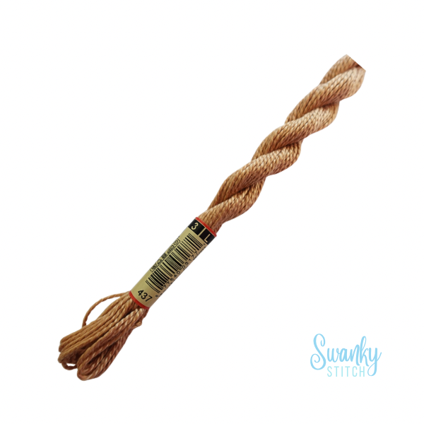 DMC 3 Pearl Cotton 437 Camel