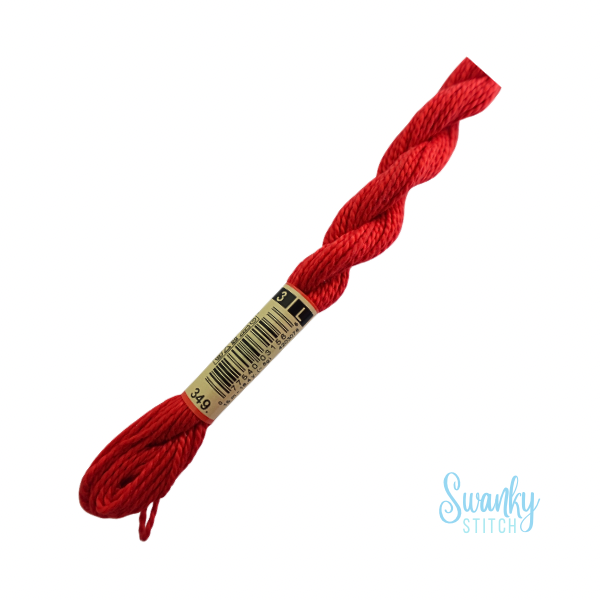 DMC 3 Pearl Cotton 349 Red Pepper