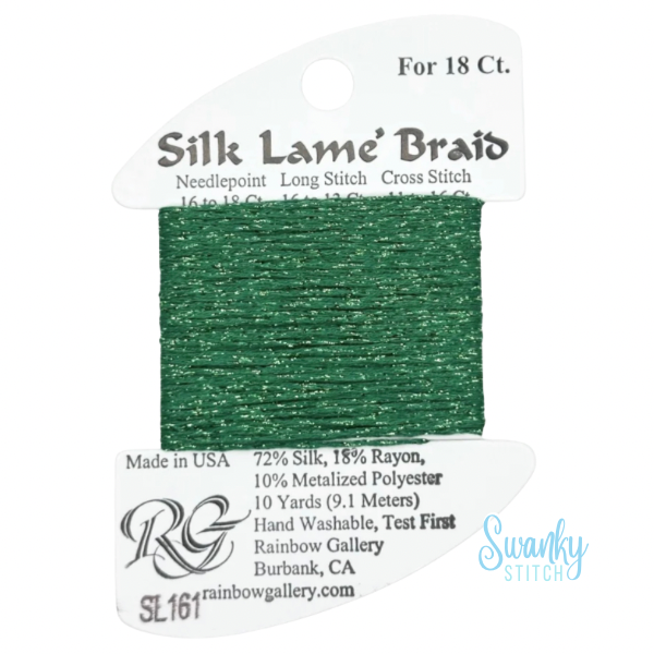Silk Lamé Braid 18 SL161 Juniper