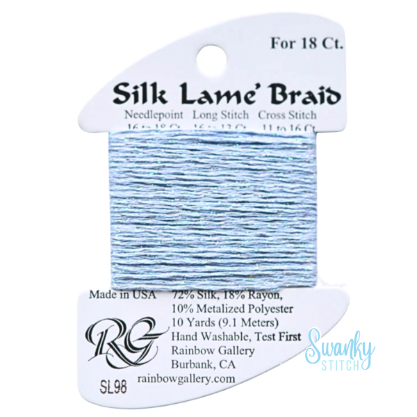 Silk Lamé Braid 18 SL98 Pale Antique Blue