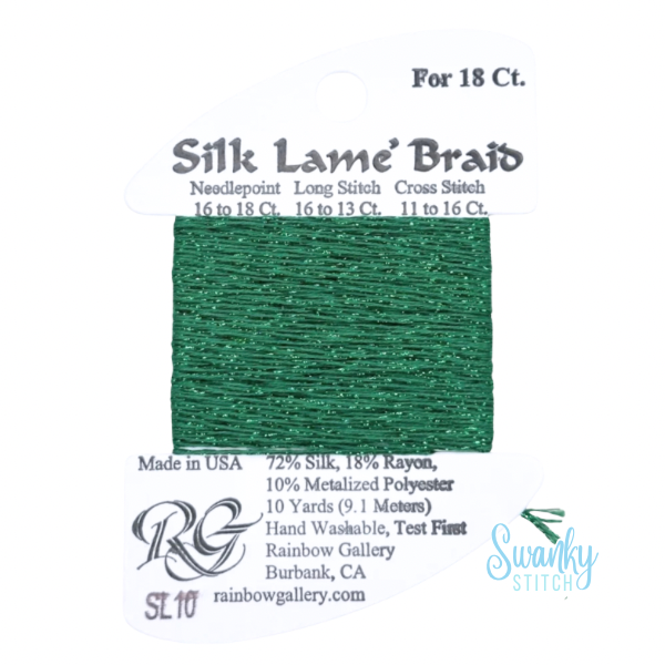 Silk Lamé Braid 18 SL10 Green