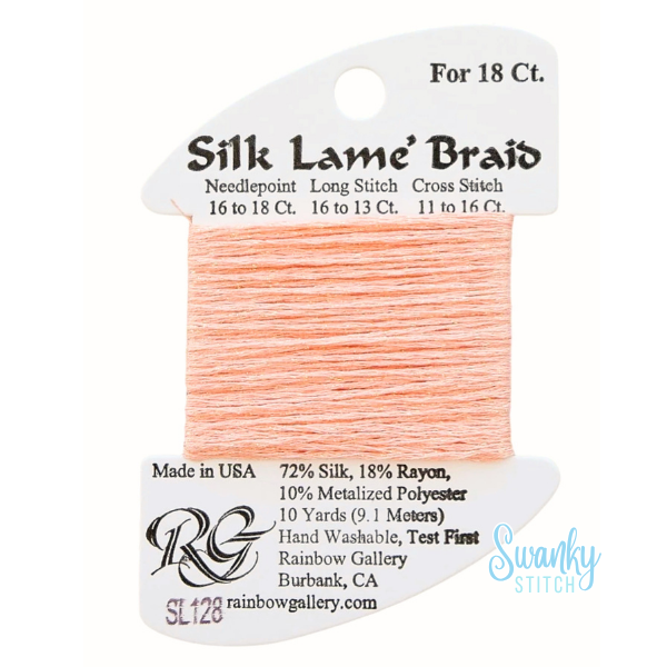 Silk Lamé Braid 18 SL128 Crab Bisque