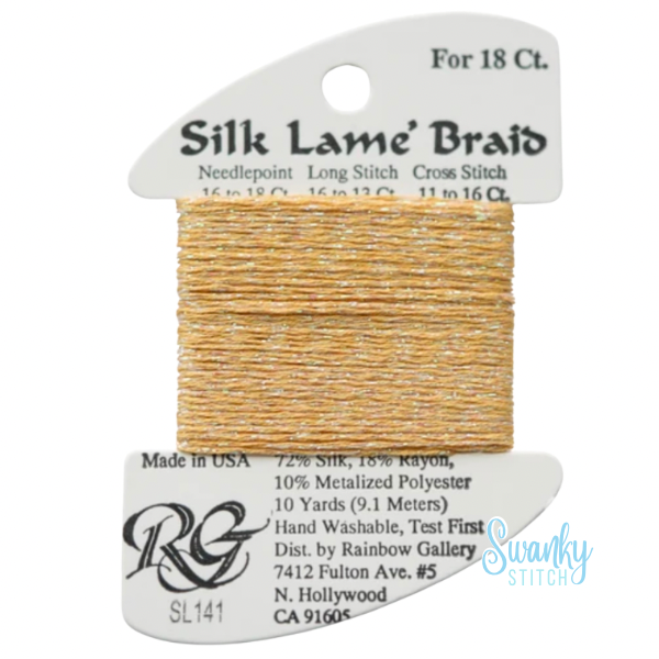 Silk Lamé Braid 18 SL141 Pineapple