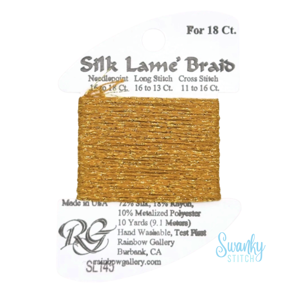 Silk Lamé Braid 18 SL145 Fool’s Gold