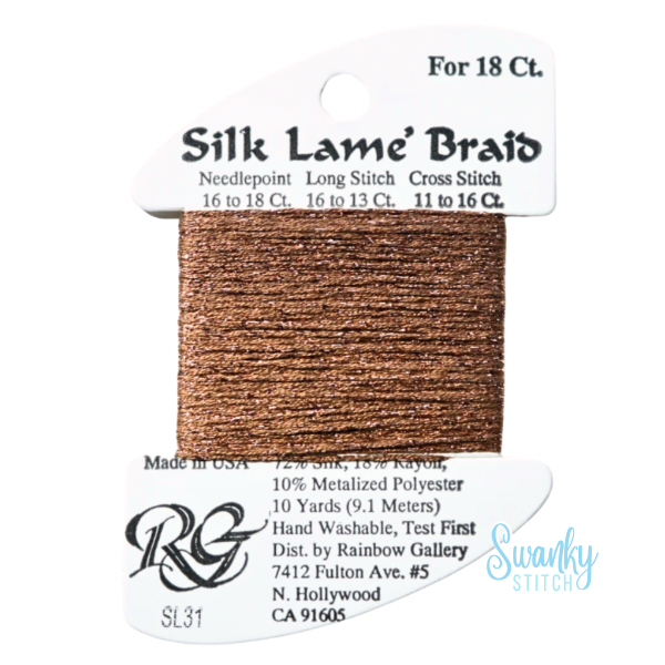 Silk Lamé Braid 18 SL31 Copper