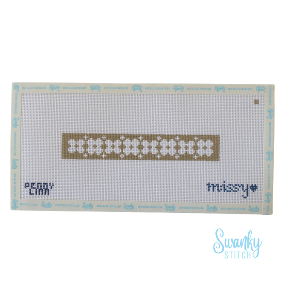 Key Fob Checkered Rose Neutrals