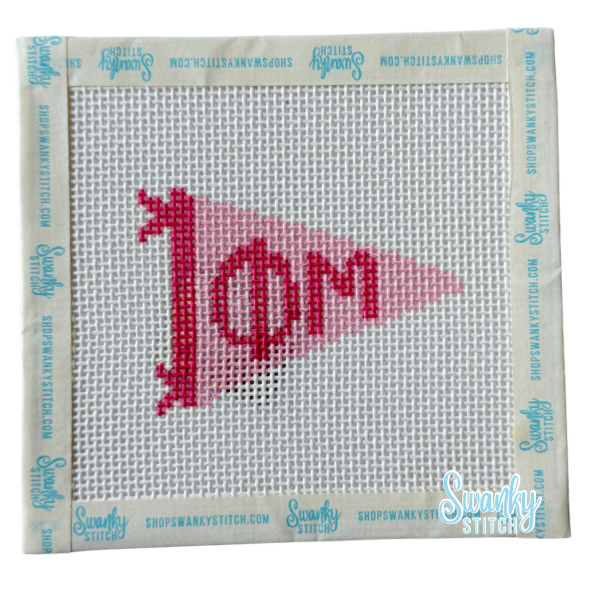 Sorority Pennant Needlepoint Canvas: PHI MU