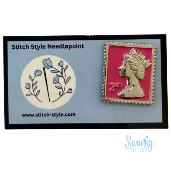 Pink Queen Stamp Needle Minder