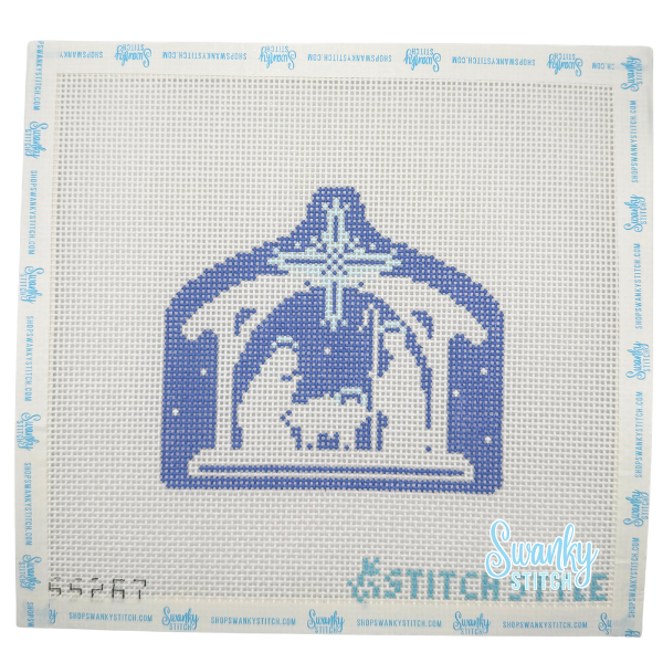 Blue and White Nativity