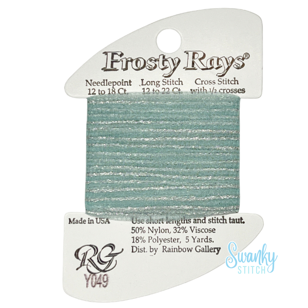 Frosty Rays Y049 Pale Silver Aqua Gloss