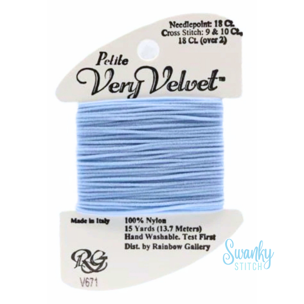 Petite Very Velvet V671 Powder Blue
