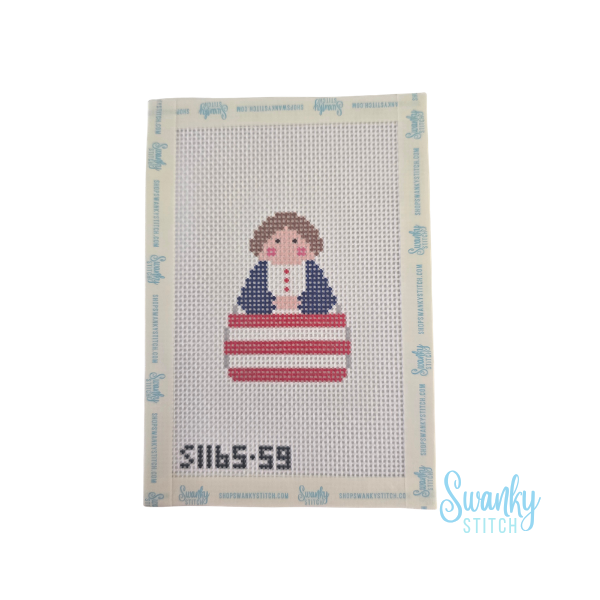 Red White Stripe with Blue Angel