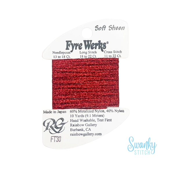 Fyre Werks Soft Sheen FT30 Red
