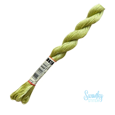 DMC 5 Pearl Cotton 472 Ultra Light Avocado Green