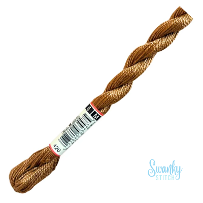 DMC 5 Pearl Cotton 420 Dark Hazelnut Brown