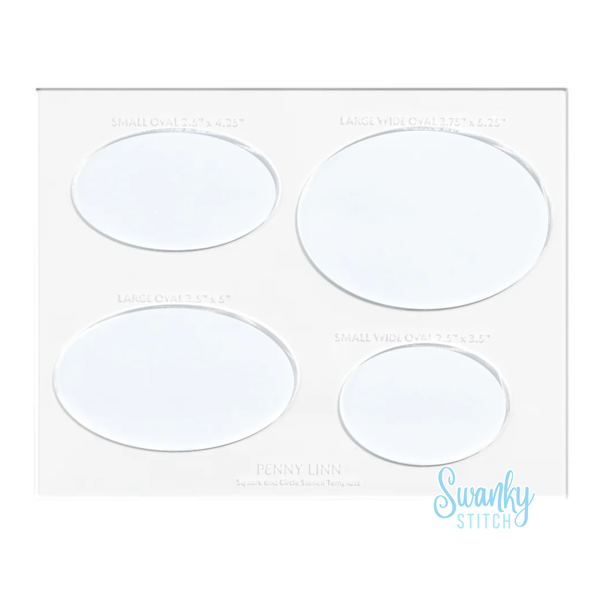 Oval Acrylic Stencil Set