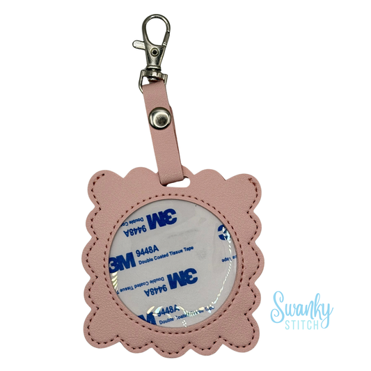 Keychain Scallop Square