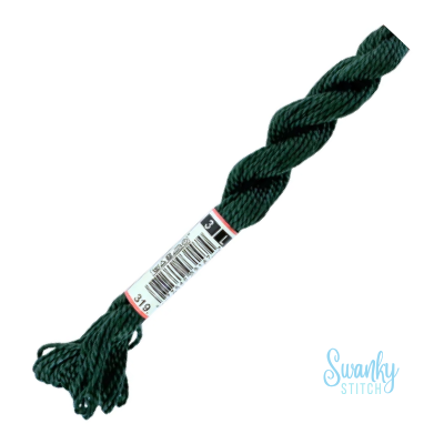DMC 3 Pearl Cotton 319 Shaded Green