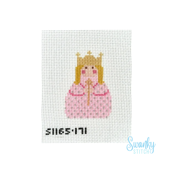 Stitch It Angels Pink Angel with Gold Crown