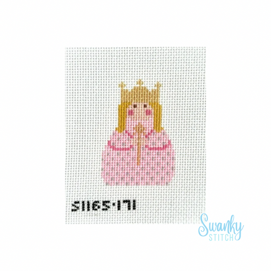 Stitch It Angels Pink Angel with Gold Crown