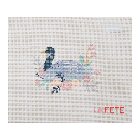 12 Days Of Christmas - Six Geese A-Laying Hand Painted Needlepoint Canvas