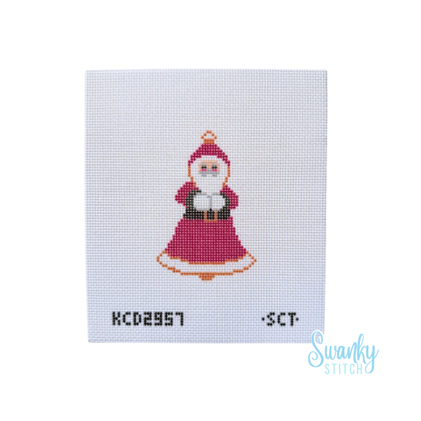 Bell Santa Printed Canvas