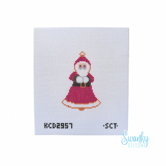 Bell Santa Printed Canvas