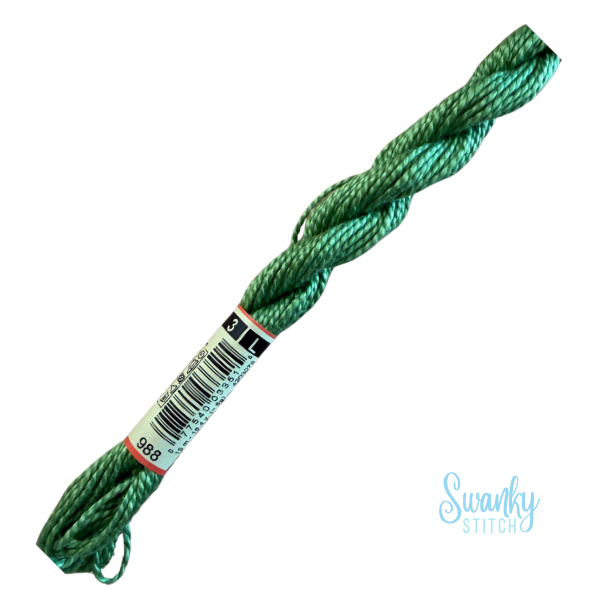 DMC 3 Pearl Cotton 988 Verbena Stem