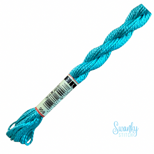 DMC 3 Pearl Cotton 959 Pale Viridian