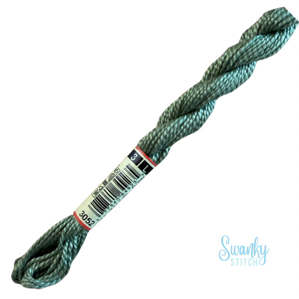 DMC 3 Pearl Cotton 3052 Silver Green
