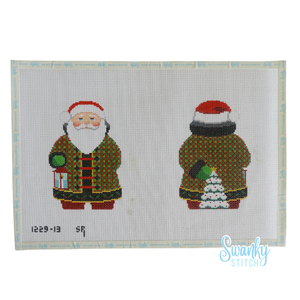 Checker Coat Santa, 2 Sided - 13 mesh