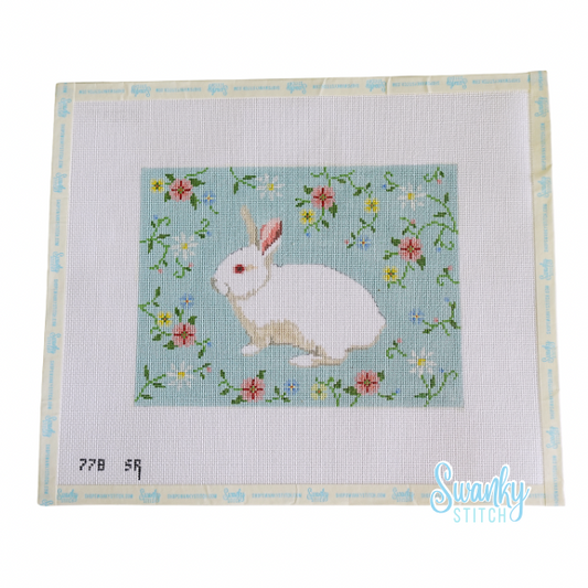 Bunny In Flower Vine - 18 mesh