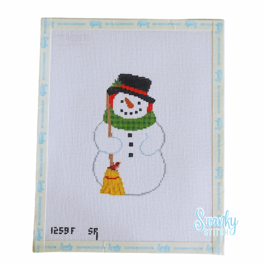 Snowman with Birds - 18 mesh