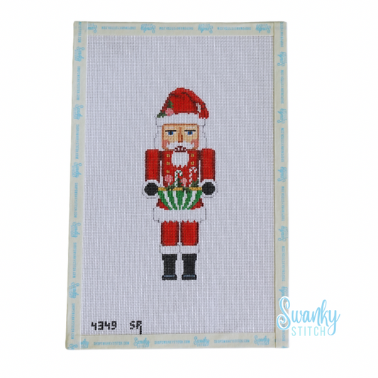 Nutcracker, Candy Bowl Santa -18 Mesh