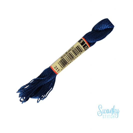 DMC 5 Pearl Cotton 311 Dark Polar Blue