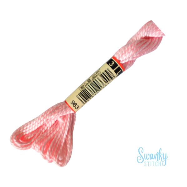 DMC 3 Pearl Cotton 963 Candy Pink