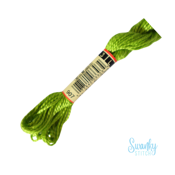 DMC 3 Pearl Cotton 907 Granny Smith