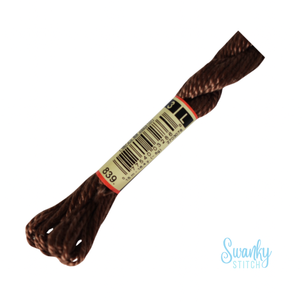DMC 3 Pearl Cotton 839 Root Brown