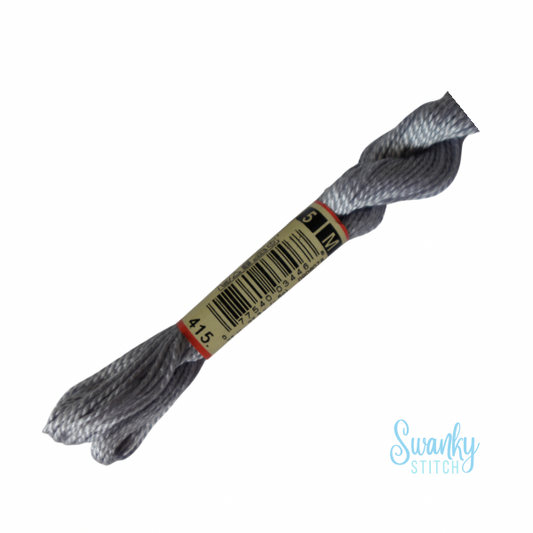 DMC 5 Pearl Cotton 415 Chrome
